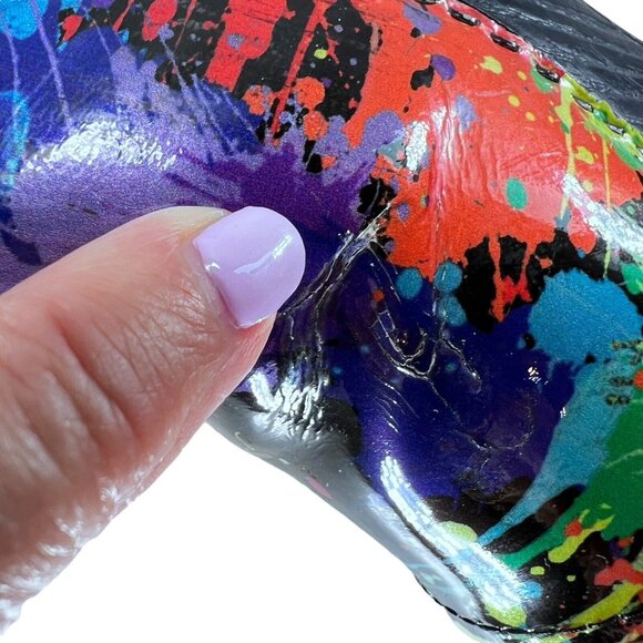 Dansko Clogs Shoes EU 36 Paint Splatter Professional Nursing Slip On READ 5.5-6 - Picture 12 of 16